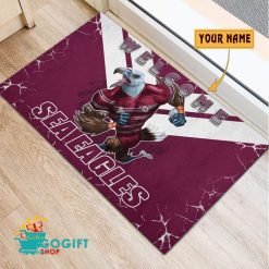 Manly Warringah Sea Eagles Custom Name Mascot Rubber Doormat