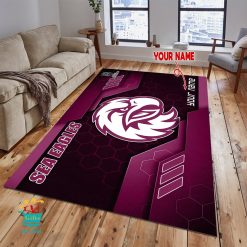Manly Warringah Sea Eagles Custom Name New Edition Floor Rug
