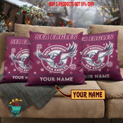 Manly Warringah Sea Eagles Custom Name Special Edition Square Pillow Case
