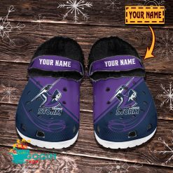 Melbourne Storm Custom Name Limited Editon Fleece Crocs