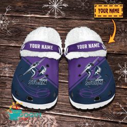 Melbourne Storm Custom Name Limited Editon Fleece Crocs
