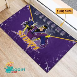 Melbourne Storm Custom Name Mascot Rubber Doormat