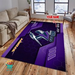 Melbourne Storm Custom Name New Edition Floor Rug