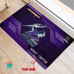 Melbourne Storm Custom Name New Edition Rubber Doormat