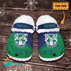New Zealand Warriors Custom Name Limited Editon Fleece Crocs