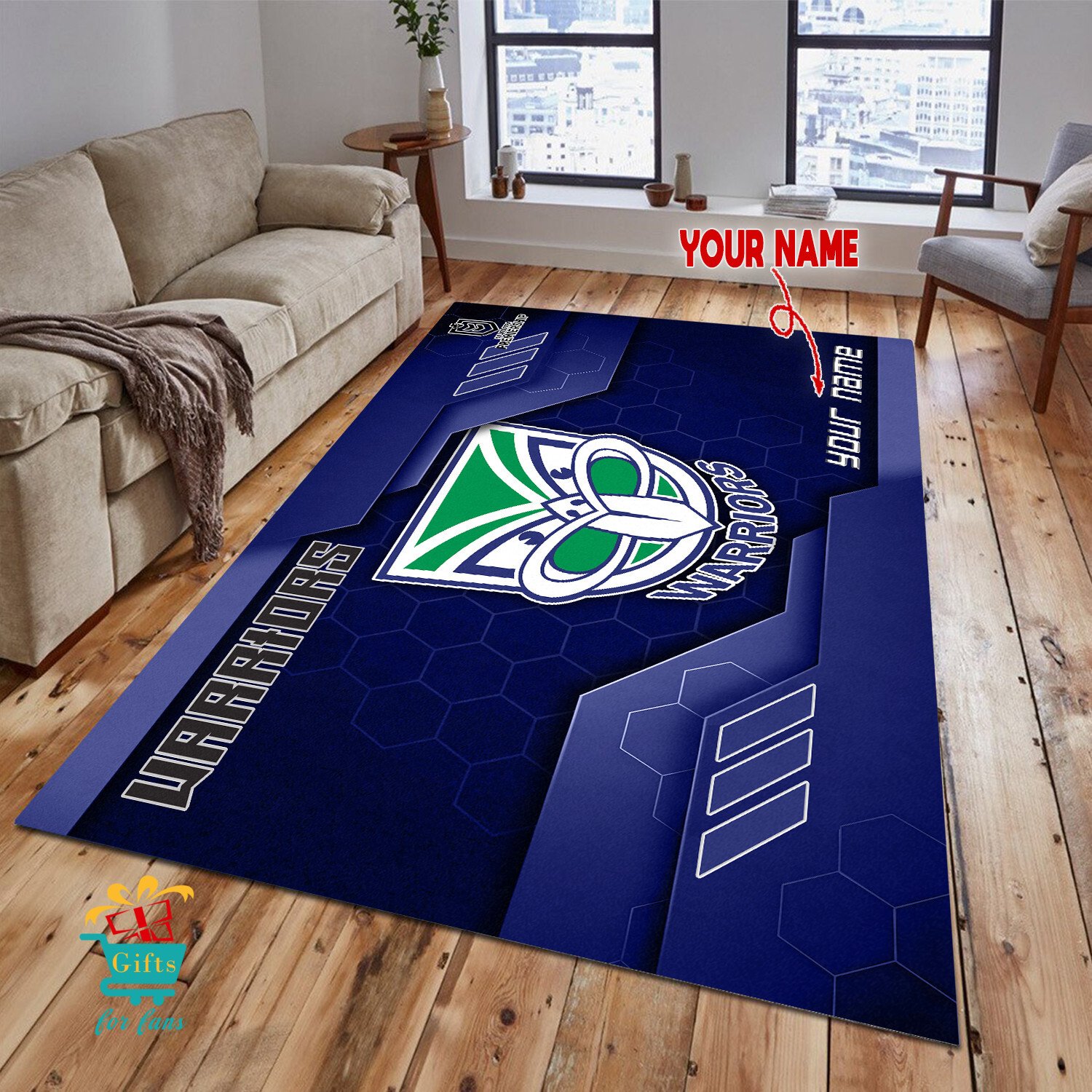 New Zealand Warriors Custom Name New Edition Floor Rug New Zealand Warriors Custom Name New Edition Floor Rug