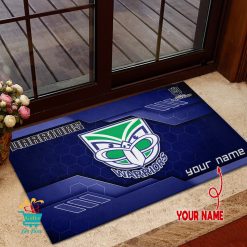 New Zealand Warriors Custom Name New Edition Rubber Doormat