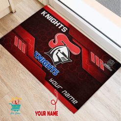 Newcastle Knights Custom Name New Edition Rubber Doormat