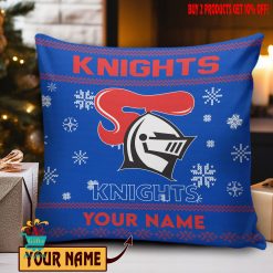 Newcastle Knights Custom Name Special Edition Square Pillow Case
