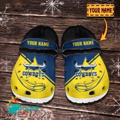 North Queensland Cowboys Custom Name Limited Editon Fleece Crocs