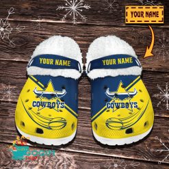 North Queensland Cowboys Custom Name Limited Editon Fleece Crocs