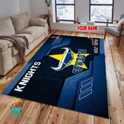 North Queensland Cowboys Custom Name New Edition Floor Rug