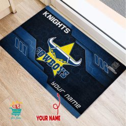 North Queensland Cowboys Custom Name New Edition Rubber Doormat