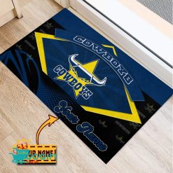 North Queensland Cowboys Custom Name Special Edition Rubber Doormat