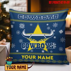 North Queensland Cowboys Custom Name Special Edition Square Pillow Case
