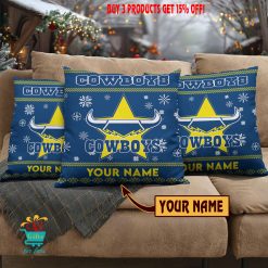 North Queensland Cowboys Custom Name Special Edition Square Pillow Case