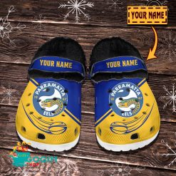 Parramatta Eels Custom Name Limited Editon Fleece Crocs