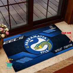 Parramatta Eels Custom Name New Edition Rubber Doormat