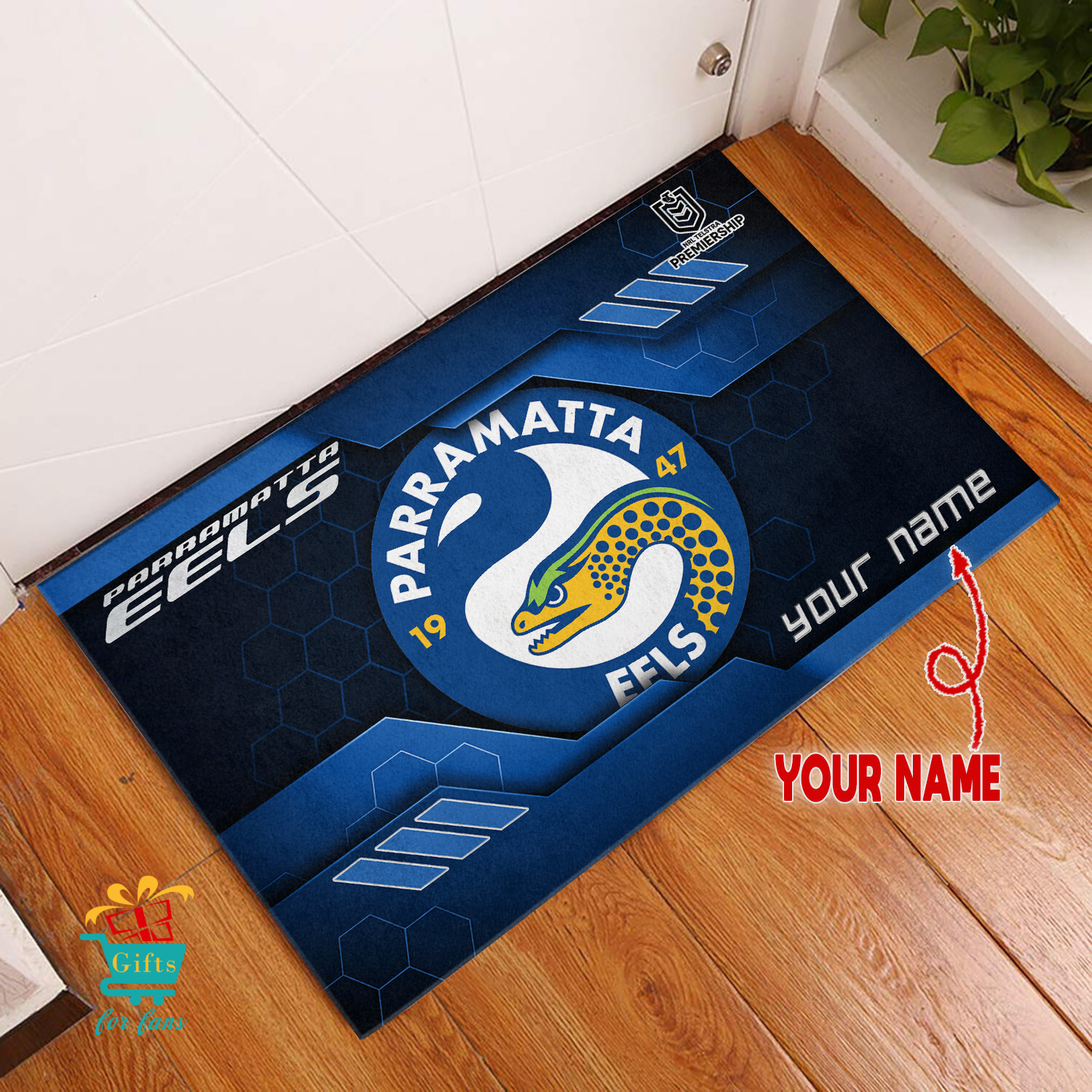 Parramatta Eels Custom Name New Edition Rubber Doormat Parramatta Eels Custom Name New Edition Rubber Doormat