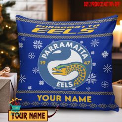 Parramatta Eels Custom Name Special Edition Square Pillow Case