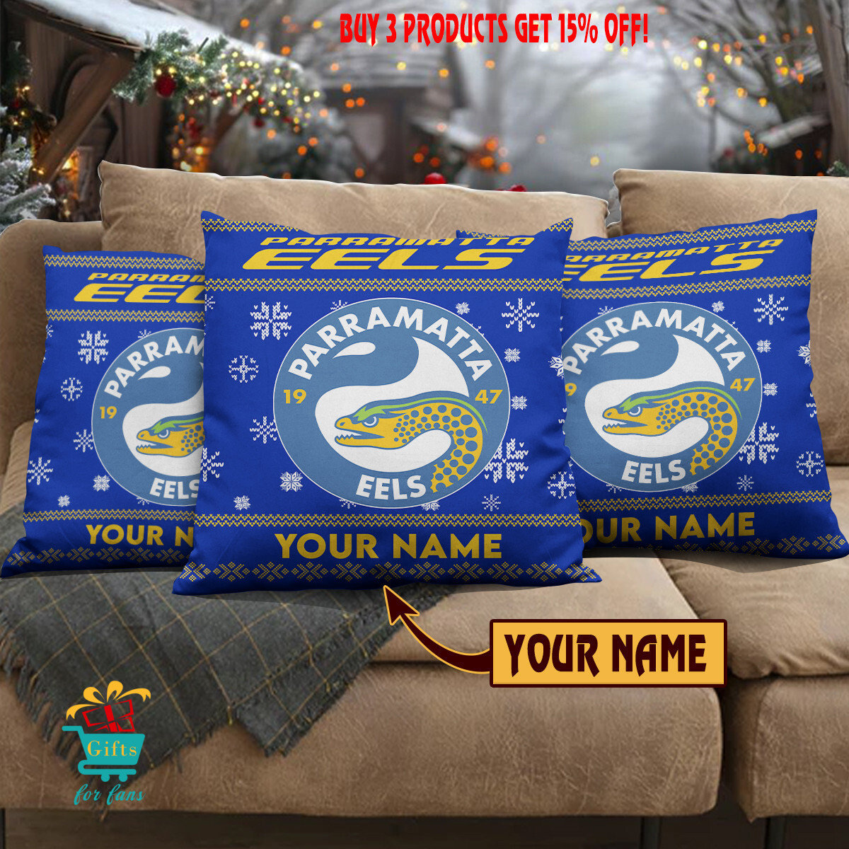 Parramatta Eels Custom Name Special Edition Square Pillow Case Parramatta Eels Custom Name Special Edition Square Pillow Case