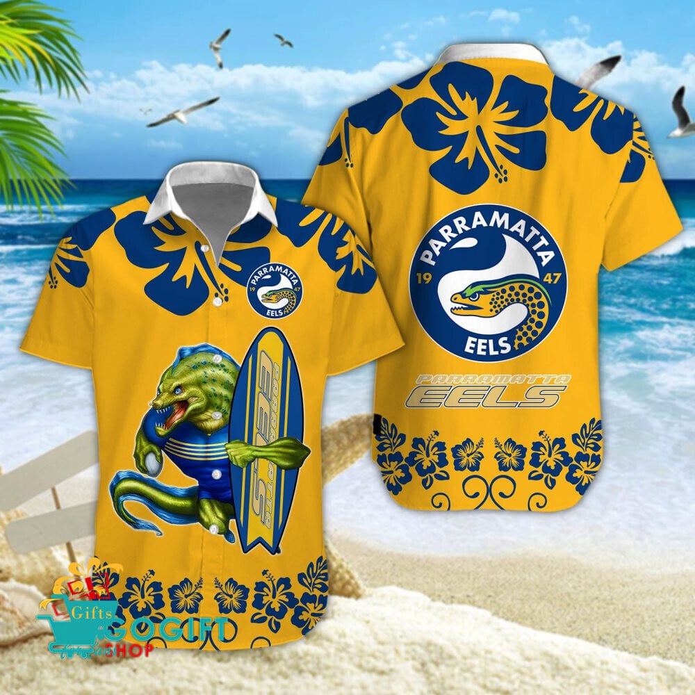 Parramatta Eels Mascot Aloha Outfit Parramatta Eels Mascot Aloha Outfit