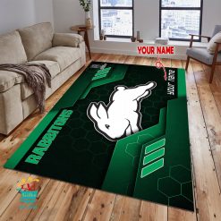 South Sydney Rabbitohs Custom Name New Edition Floor Rug