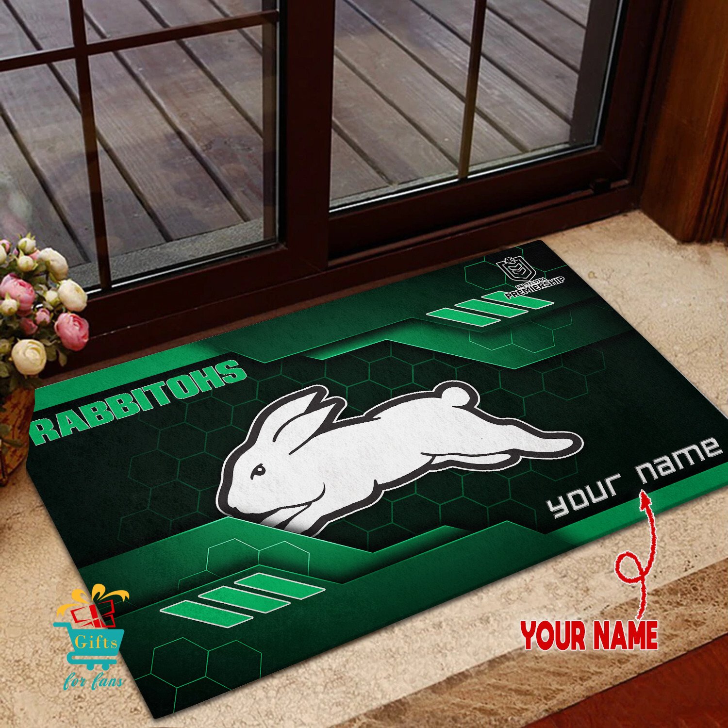 South Sydney Rabbitohs Custom Name New Edition Rubber Doormat South Sydney Rabbitohs Custom Name New Edition Rubber Doormat