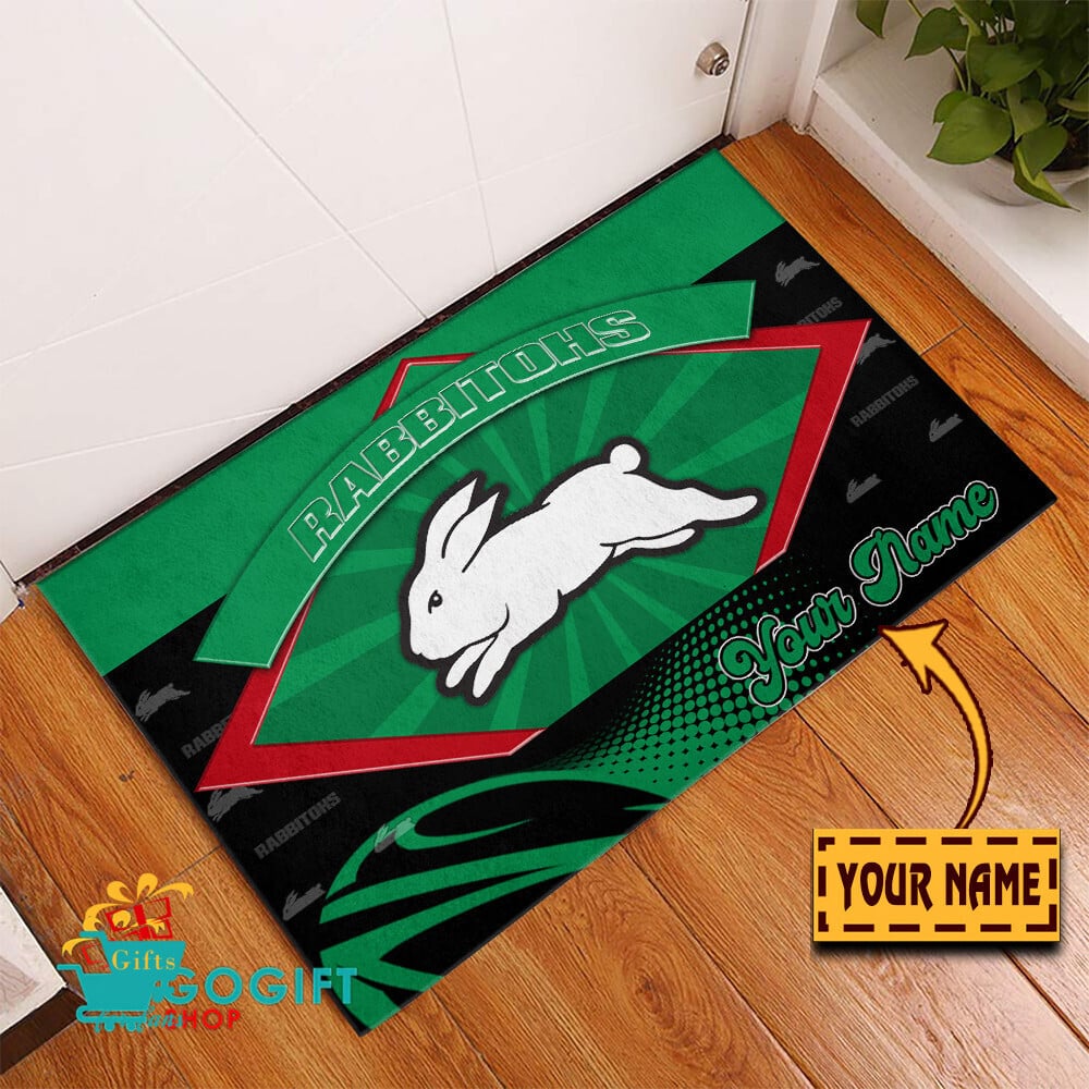 South Sydney Rabbitohs Custom Name Special Edition Rubber Doormat South Sydney Rabbitohs Custom Name Special Edition Rubber Doormat