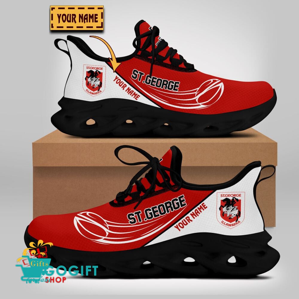 St. George Illawarra Dragons Custom Name New Edition Max Soul Shoes St. George Illawarra Dragons Custom Name New Edition Max Soul Shoes