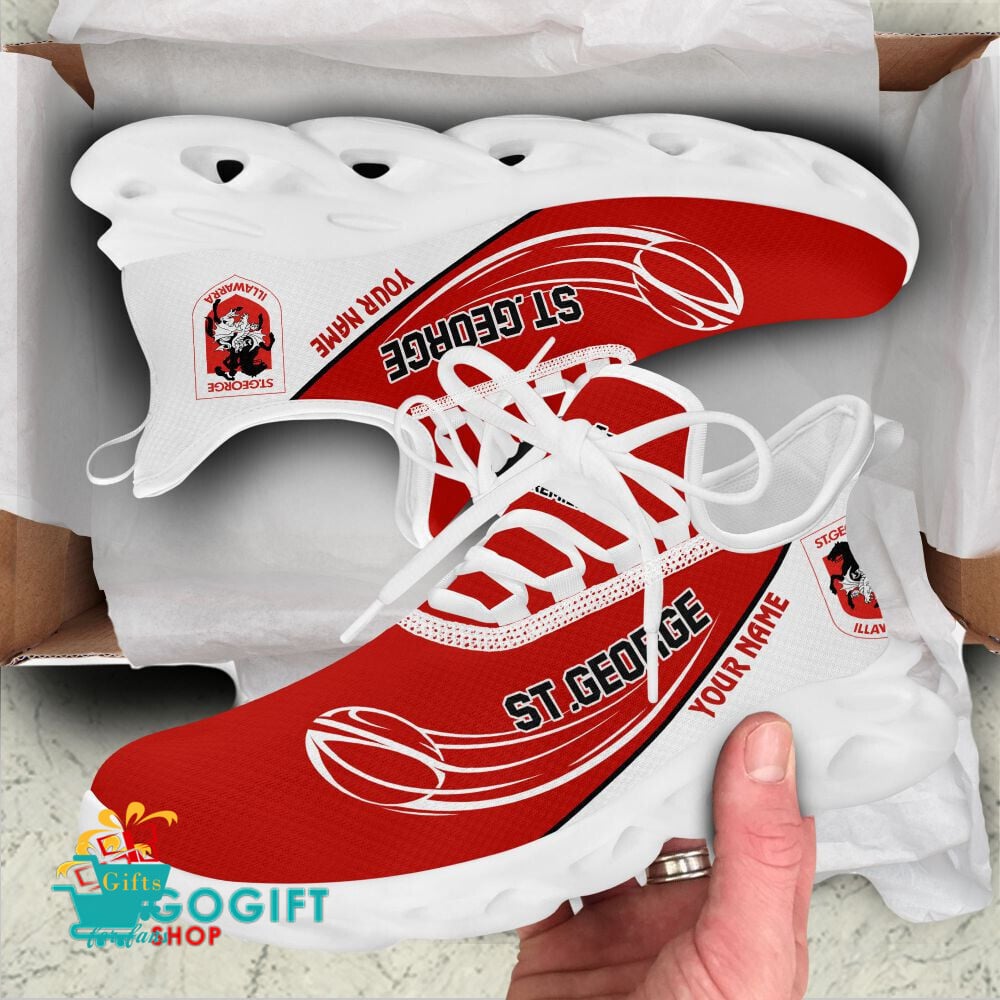 St. George Illawarra Dragons Custom Name New Edition Max Soul Shoes St. George Illawarra Dragons Custom Name New Edition Max Soul Shoes