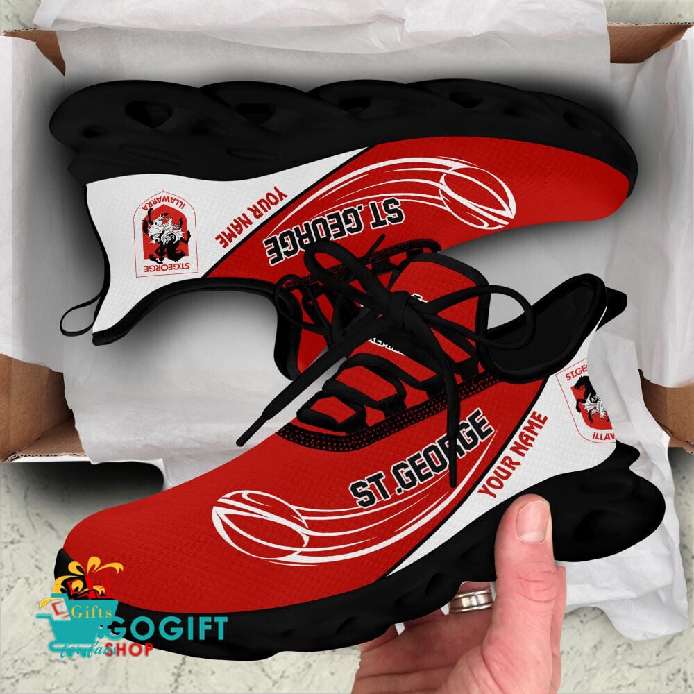 St. George Illawarra Dragons Custom Name New Edition Max Soul Shoes St. George Illawarra Dragons Custom Name New Edition Max Soul Shoes