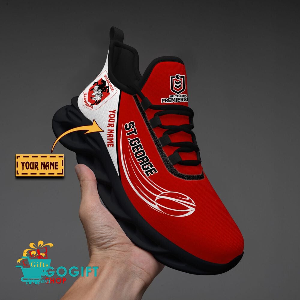 St. George Illawarra Dragons Custom Name New Edition Max Soul Shoes St. George Illawarra Dragons Custom Name New Edition Max Soul Shoes
