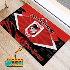 St. George Illawarra Dragons Custom Name Special Edition Rubber Doormat