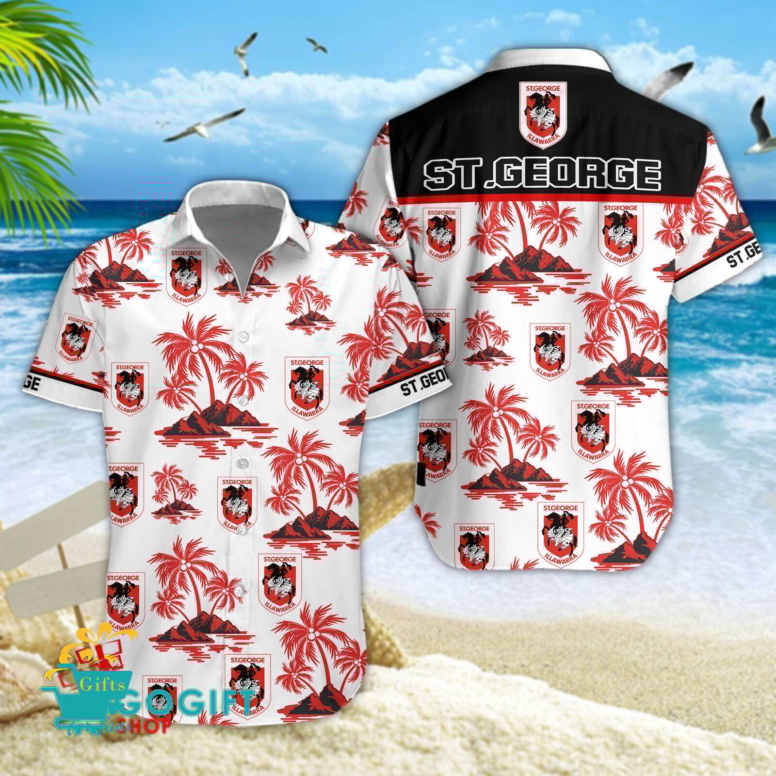 St. George Illawarra Dragons Gift For Fans Aloha Outfit St. George Illawarra Dragons Gift For Fans Aloha Outfit