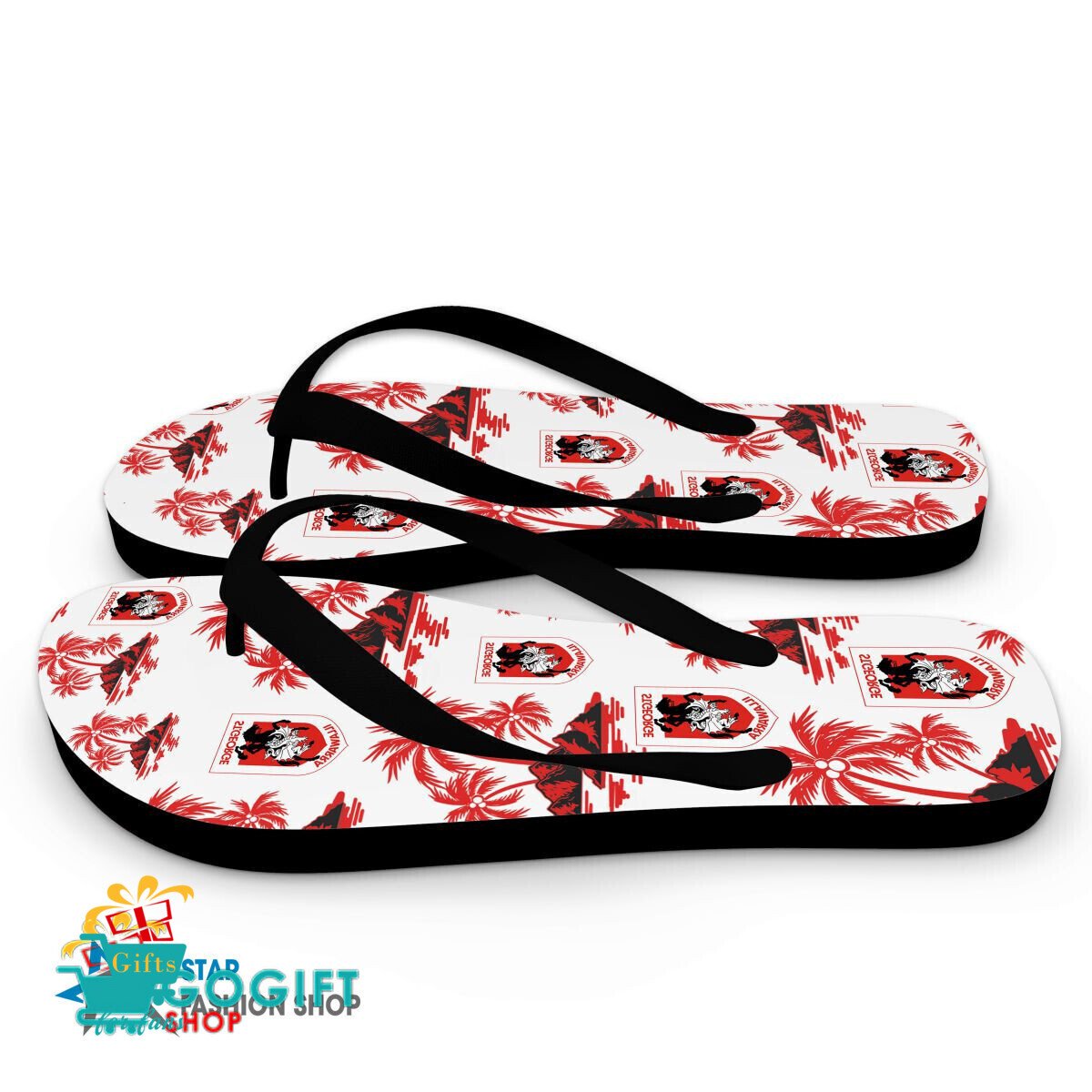 St. George Illawarra Dragons Gift For Fans Flip Flops St. George Illawarra Dragons Gift For Fans Flip Flops
