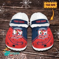 Sydney Roosters Custom Name Limited Editon Fleece Crocs