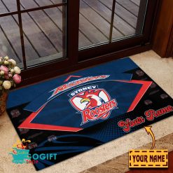 Sydney Roosters Custom Name Special Edition Rubber Doormat
