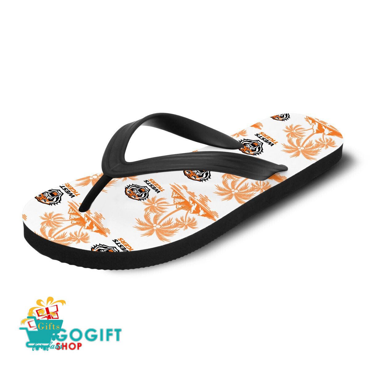 Wests Tigers Gift For Fans Flip Flops Wests Tigers Gift For Fans Flip Flops