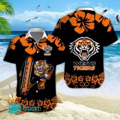 Wests Tigers Mascot Aloha Outfit Wests Tigers Mascot Aloha Outfit