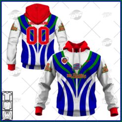 Auckland Warriors Custom Name Number 1997 Vintage Retro Jersey Pullover Hoodie