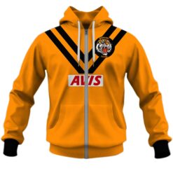 Balmain Tigers Custom Name Number 1978 Vintage Retro Heritage Jersey Zip Up Hoodie