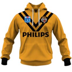 Balmain Tigers Custom Name Number 1989 Vintage Retro Heritage Jersey Pullover Hoodie
