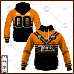 Balmain Tigers Custom Name Number 1997 Vintage Retro Jersey Pullover Hoodie