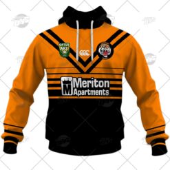 Balmain Tigers Custom Name Number 1997 Vintage Retro Jersey Pullover Hoodie