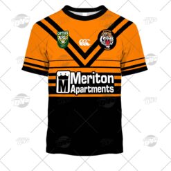 Balmain Tigers Custom Name Number 1997 Vintage Retro Jersey T-Shirt