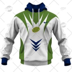 Canberra Raiders Custom Name Number 1997 Super League Vintage Retro Jersey Pullover Hoodie