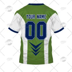 Canberra Raiders Custom Name Number 1997 Super League Vintage Retro Jersey T-Shirt