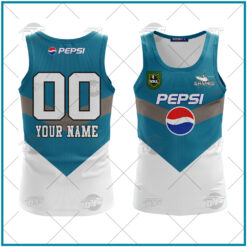 Cronulla Sutherland Sharks Custom Name Number 1999 Retro Pepsi Jersey Tank Top