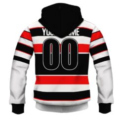 Gold Coast Seagulls Custom Name Number 90s Away Jersey Vintage Pullover Hoodie